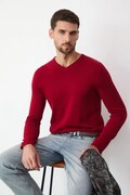 Medicine sweter bawełniany kolor czerwony lekki