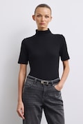 T-shirt damski z modalem kolor czarny