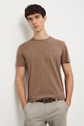 Тениска Medicine в кафяво с изчистен дизайн