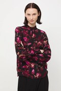Bluzka damska z wiskozy wzorzysta kolor czarny RW25-BDD092