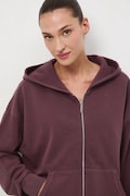 Bluza bawełniana damska z efektem sprania kolor fioletowy RW25-BLD050