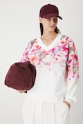 Bluza bawełniana damska oversize z nadrukiem RW25-BLD200
