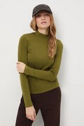 Longsleeve damski gładki kolor zielony RW25-BUD700