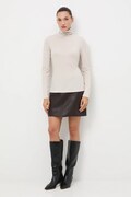 Medicine longsleeve z wełną kolor beżowy z golfem