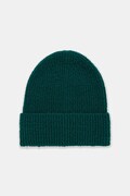 Czapka damska beanie prążkowana kolor zielony RW25-CDD051