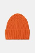 Čepice dámská Žebrovaná čepice oranžová barva RW25-CDD052