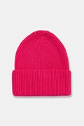 Czapka damska beanie prążkowana kolor różowy RW25-CDD052