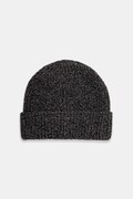 Czapka z domieszką wełny męska beanie melanżowa kolor szary RW25-CDM705
