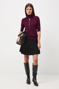 Spódnica damska mini gładka kolor czarny RW25-SDD603