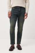 Jeansy męskie tapered z efektem sprania kolor granatowy RW25-SJM405