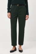 Medicine spodnie damskie kolor zielony fason chinos medium waist
