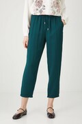 Medicine spodnie damskie kolor zielony fason chinos medium waist