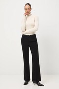 Medicine spodnie damskie kolor czarny dzwony medium waist
