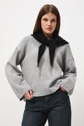 Medicine sweter damski kolor szary ciepły