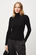 Medicine sweter damski kolor czarny lekki z golfem