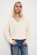 Medicine sweter damski kolor beżowy ciepły