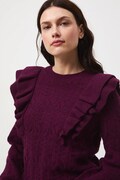 Medicine sweter damski kolor bordowy