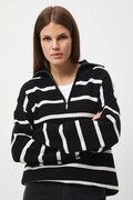 Medicine sweter damski kolor czarny lekki z półgolfem