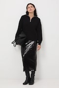 Medicine pulover culoarea negru, cu turtleneck