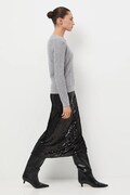 Medicine sweter z wełny merino damski kolor szary lekki