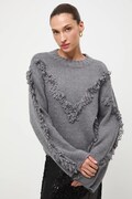 Medicine sweter damski kolor szary