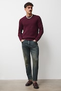 Medicine sweter męski kolor bordowy