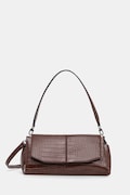 Torebka damska ze skóry ekologicznej z fakturą kolor brązowy RW25-TODA05