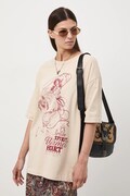 Medicine t-shirt bawełniany damski kolor beżowy