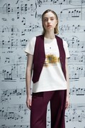 Medicine t-shirt bawełniany damski kolor beżowy