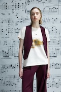 Medicine t-shirt bawełniany damski kolor beżowy