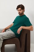 Medicine t-shirt męski kolor turkusowy gładki