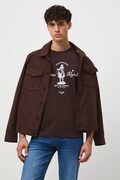 Medicine t-shirt bawełniany męski kolor brązowy z nadrukiem