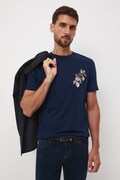 Medicine t-shirt bawełniany męski kolor granatowy z nadrukiem