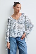 Bluzka damska paisley beżowa RW26-BDD307