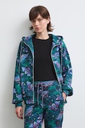 Bluza rozpinana z kapturem damska bawełniana turkusowa RW26-BLD030