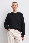 Bluza damska bawełniana gładka czarna RW26-BLD050