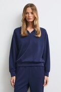 Bluza damska z modalem gładka granatowa RW26-BLD400