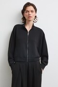 Bluza rozpinana damska z modalem gładka czarna RW26-BLD401