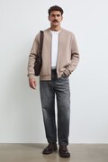 Medicine bluza męska z bawełną brązowa
