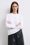 Longsleeve damski bawełniany z elastanem interlock biały RW26-BUD052