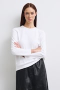 Longsleeve damski bawełniany z elastanem interlock biały RW26-BUD052