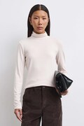 Medicine longsleeve damski z dodatkiem wełny beżowy