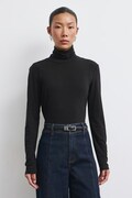 Medicine longsleeve damski z dodatkiem wełny czarny