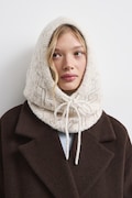 Medicine balaklawa damska z dodatkiem wełny beżowa