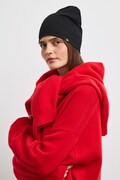 Medicine čiapka beanie dámska s bavlnou čierna