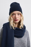 Czapka beanie damska kaszmirowa granatowa RW26-CDD506