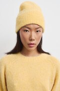 Medicine czapka beanie damska z wełną żółta