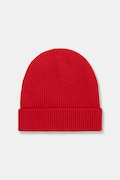 Medicine czapka beanie damska z wełny merino czerwona