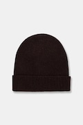 Medicine czapka beanie damska z wełny merino brązowa