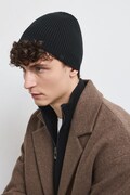 Medicine čiapka beanie pánska s bavlnou čierna